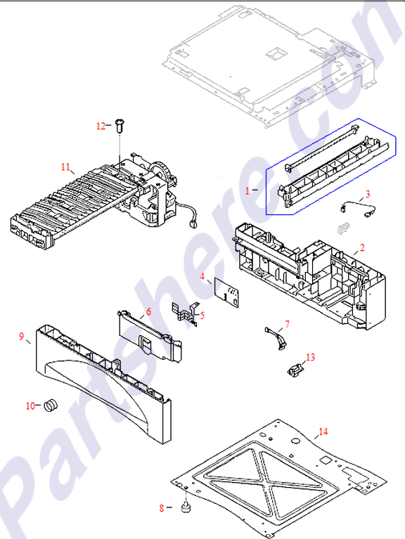 HP parts picture diagram for RG5-2668-000CN, RG5-2669-000CN, RG5-2672-120CN, C4251-67906, RB1-8886-000CN, RB1-8887-000CN, RG5-2668-120CN, RG5-2669-050CN, RG5-2670-000CN, RG5-2672-140CN, RG5-2673-000CN, RB1-8873-000CN, RB1-8890-000CN, XA9-0917-000CN, RG5-3711-000CN-R, RG5-3711-000CN, RG5-3712-000CN, RS5-2652-000CN, RG5-3711-000CN-C
